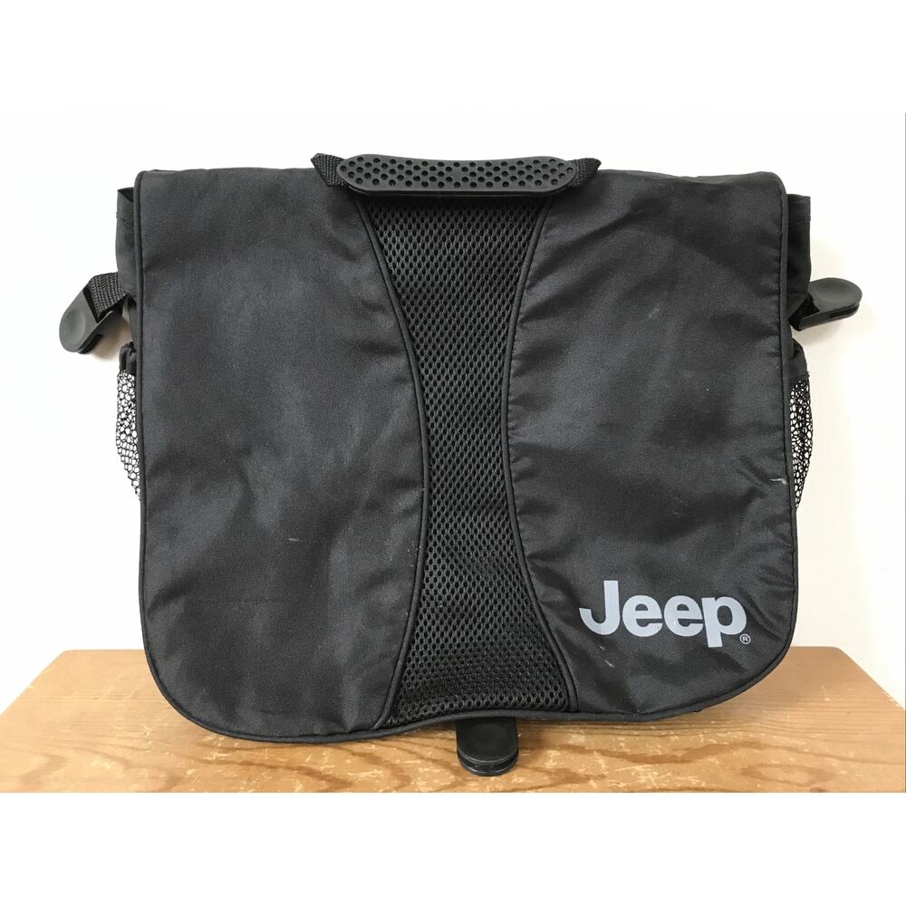 Jeep Black Pocket Handheld Computer Laptop Briefcase Attache Hand Travel Bag